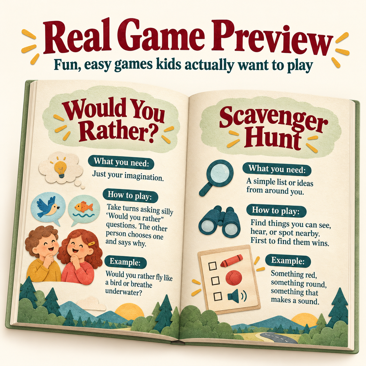 Anywhere Play — 100 Screen-Free Games for Kids & Families (Digital PDF)