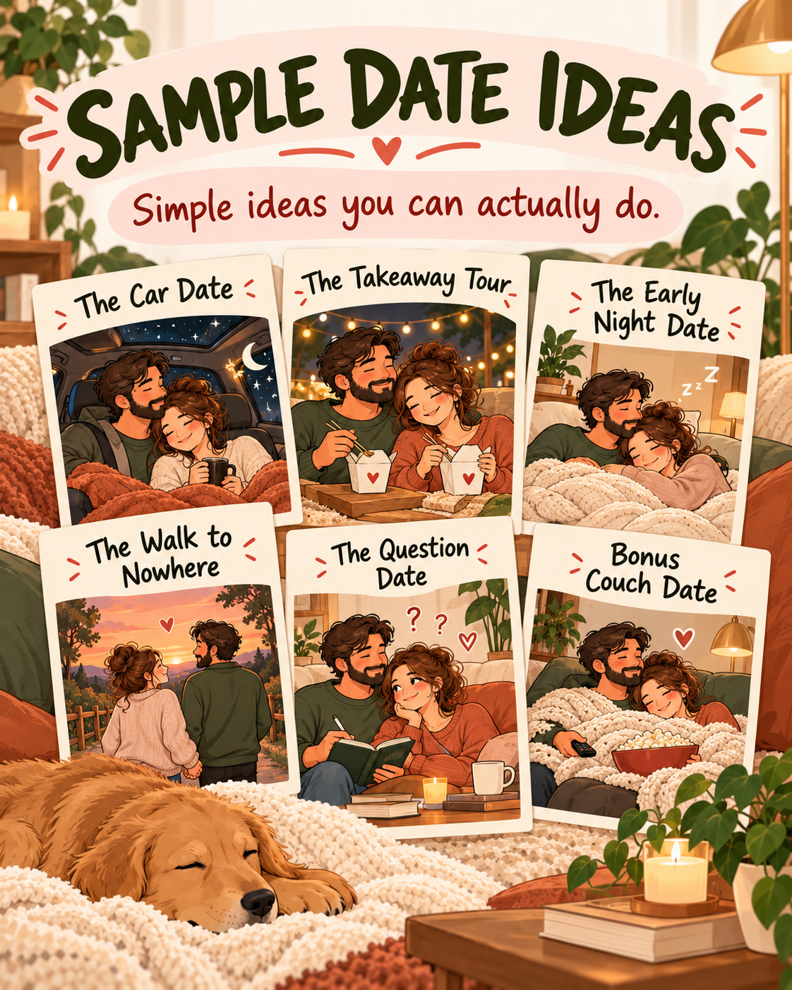 Date Nights for Tired Couples – 50 Ridiculously Easy Date Ideas