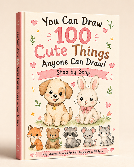 You Can Draw 100 Cute Things – Step-by-Step Drawing eBook for Kids & Beginners