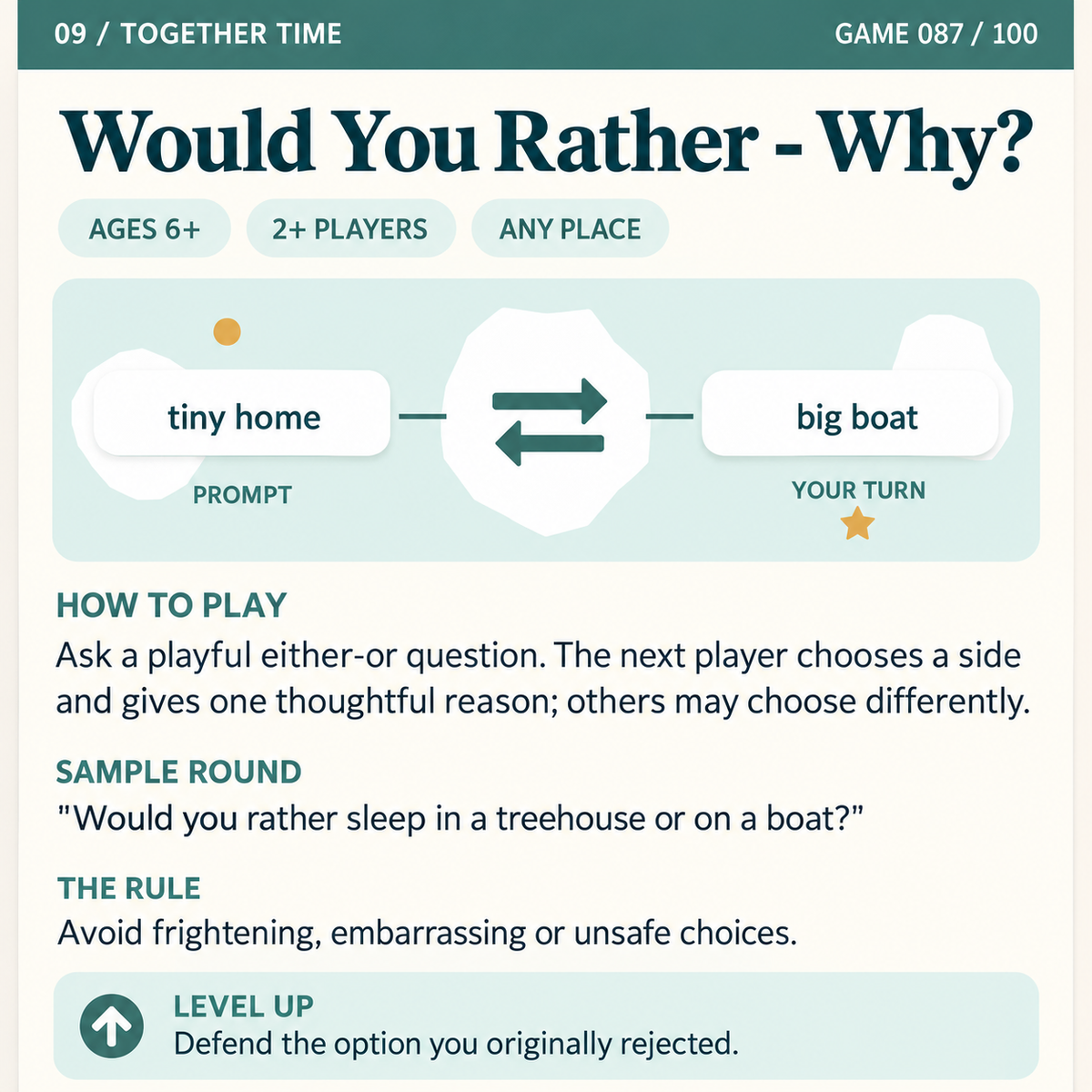 Anywhere Play — 100 Screen-Free Games for Kids & Families (Digital PDF)