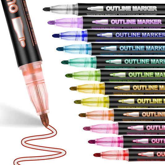 Double-Outline Markers Set