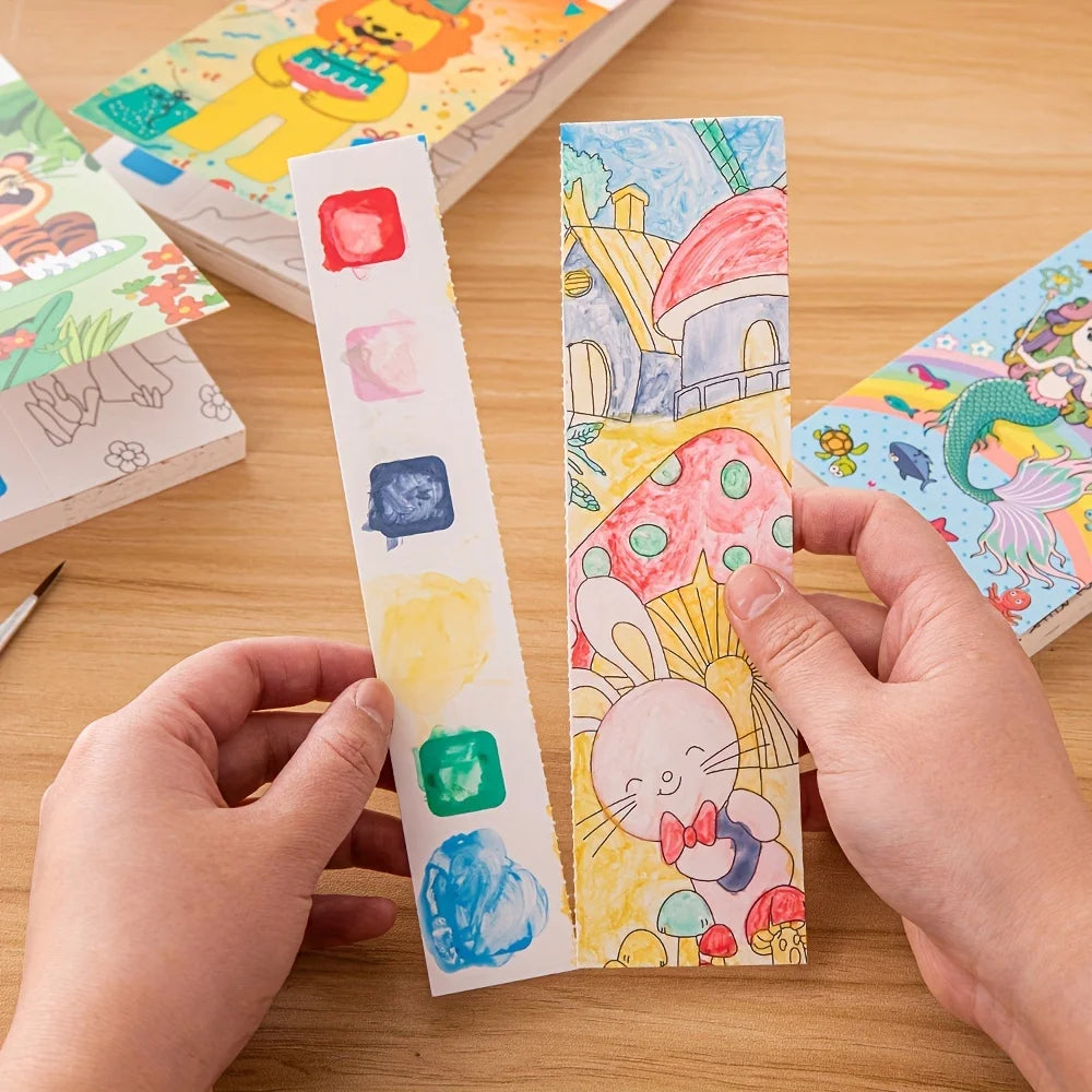 Pocket Coloring Book with Color Palettes included