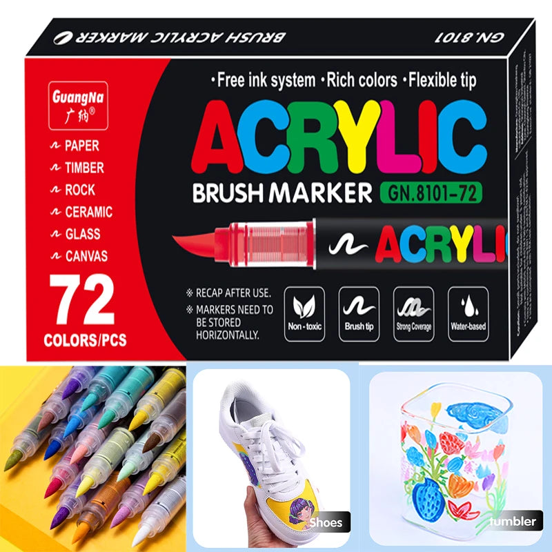 Acrylic Pressure Sensitive Premium Markers: All Surface Marker