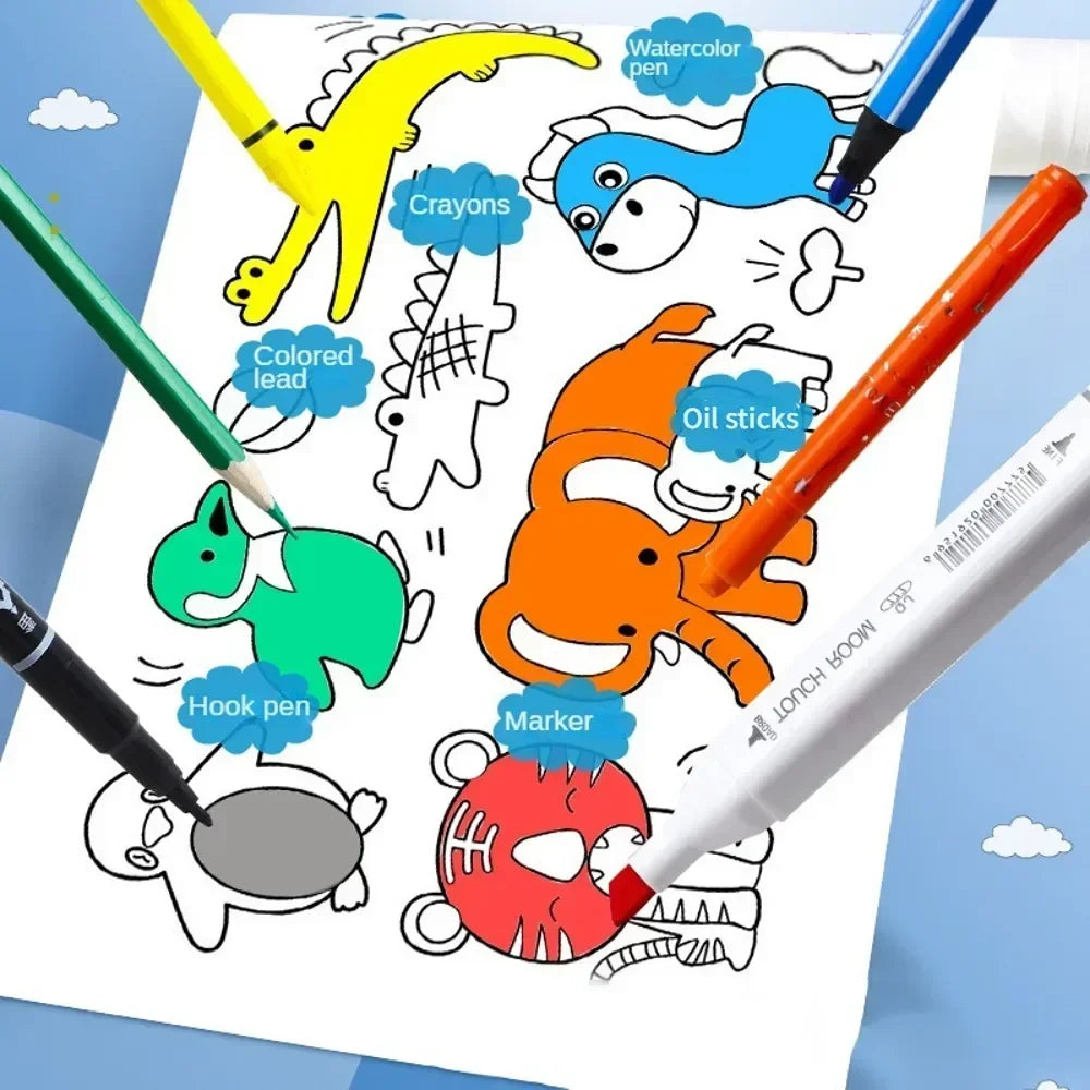 Drawing and Coloring Roll: Educational Toy