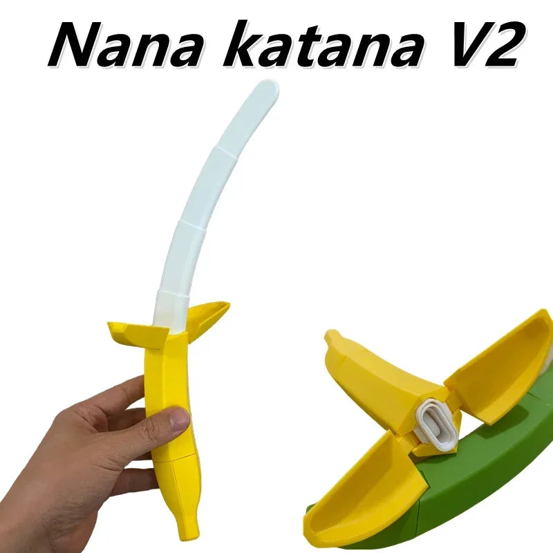 Banana-Shaped Retractable Lightsabar