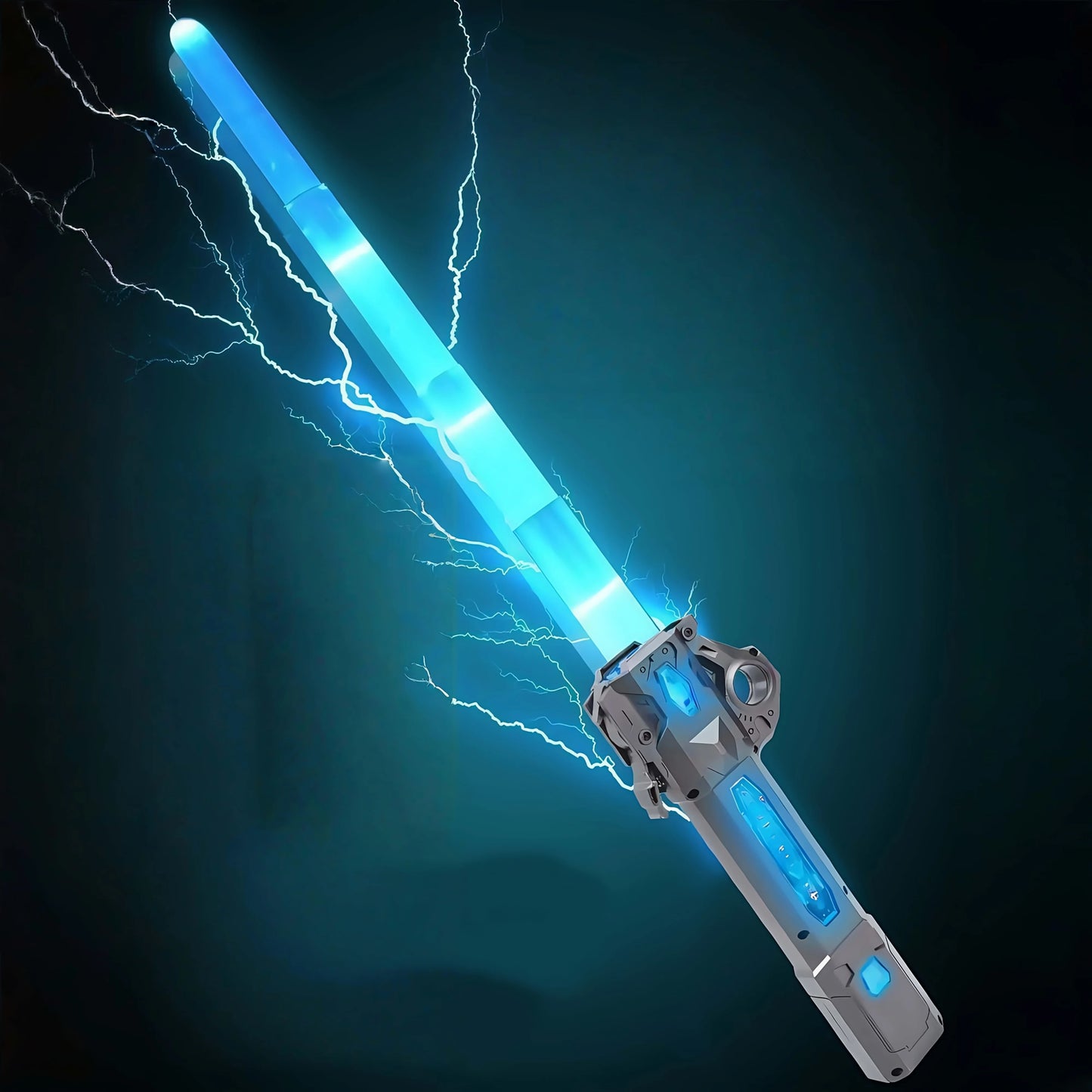 Adjustable RGB Light Saber Stick | Motion-Sensing Sound Toy & Glow Stick