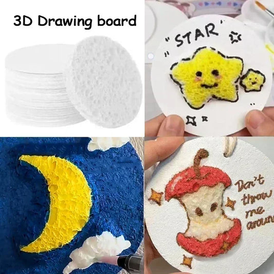 3D Drawing Magic Canvas - Non-Toxic, Eco Friendly Puffy Art for All Ages